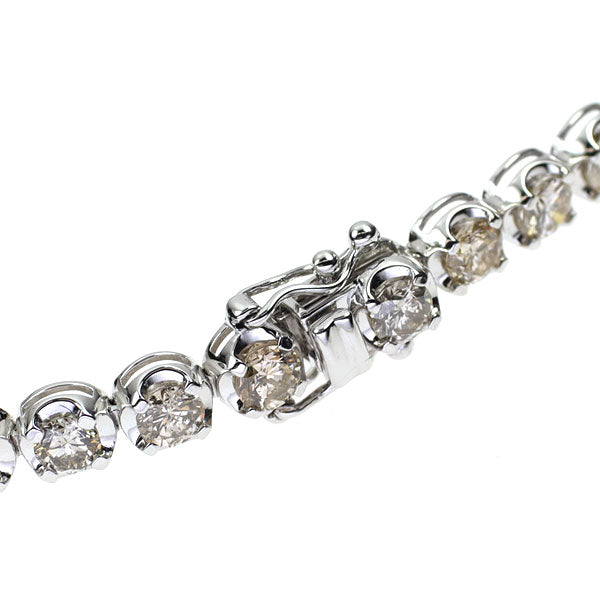 K18WG ダイヤモンド ブレスレット 7.00ct テニス