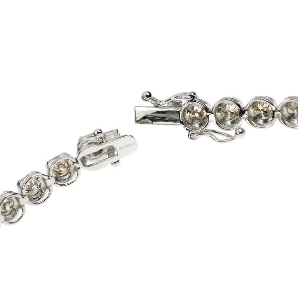 K18WG ダイヤモンド ブレスレット 7.00ct テニス