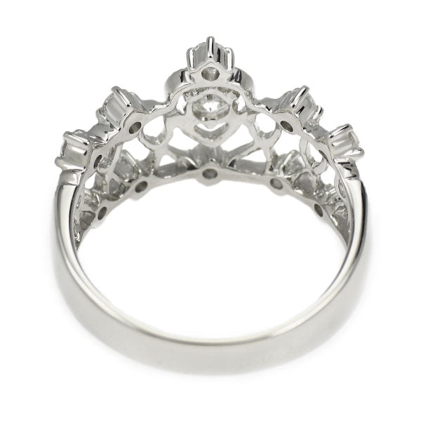 Pt900 ダイヤモンド リング 0.58ct ティアラ アンティークレース