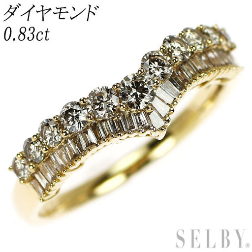 K18YG ダイヤモンド リング 0.83ct — セルビーオンラインストア