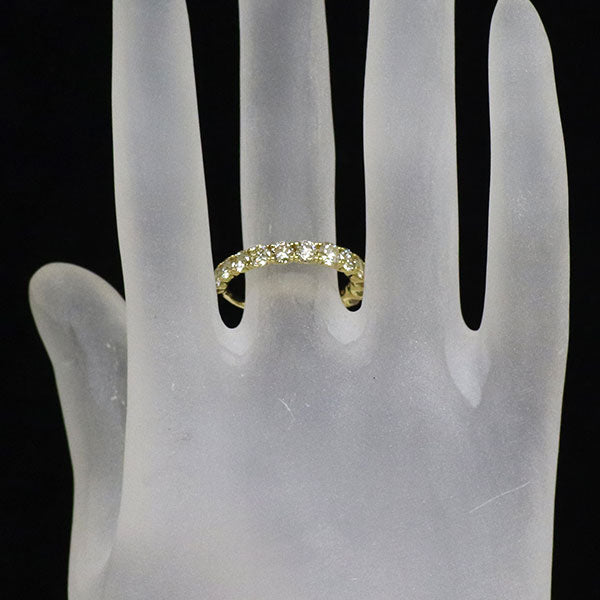 K18YG ダイヤモンド リング 2.00ct  セミエタニティ
