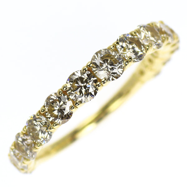 K18YG ダイヤモンド リング 2.00ct  セミエタニティ