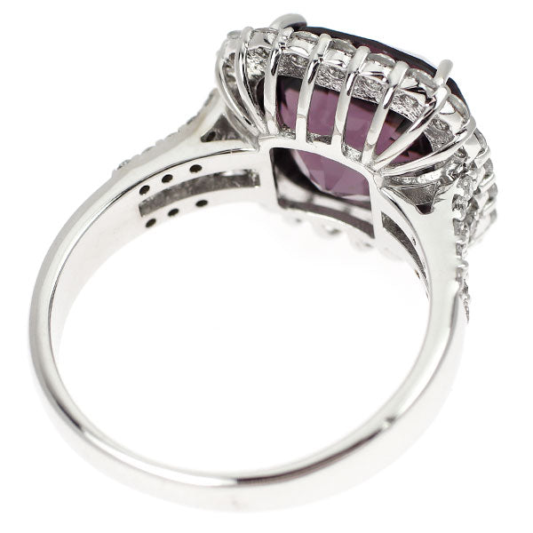 K18WG スピネル ダイヤモンド リング 5.70ct D0.77ct