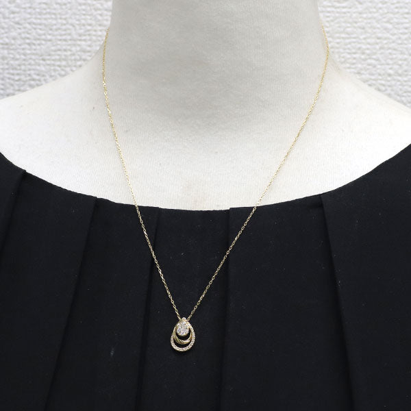 K18YG ダイヤモンド ペンダントネックレス 0.21ct