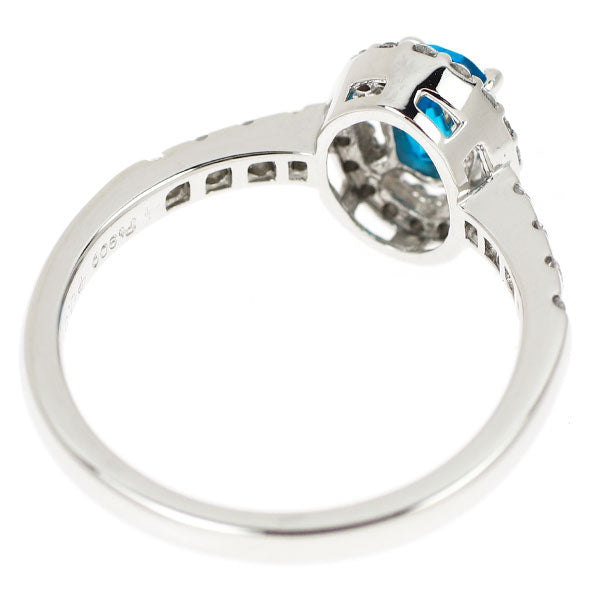 Pt900 アパタイト ダイヤモンド リング 0.56ct D0.32ct