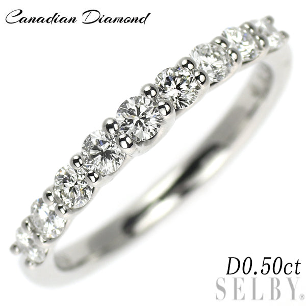 カナディアンダイヤ Pt950 ダイヤモンド リング 0.50ct