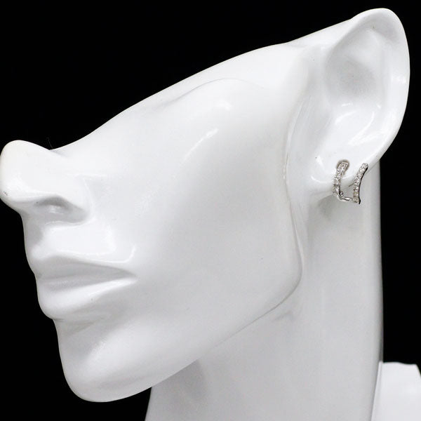K10WG ダイヤモンド ピアス 0.50ct