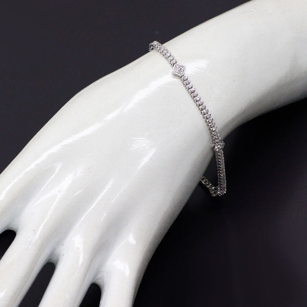 K14WG ダイヤモンド ブレスレット 1.81ct