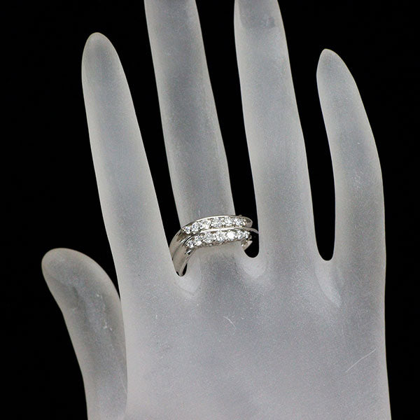 モニッケンダム Pt900 ダイヤモンド リング 0.65ct ミルキーウェイ