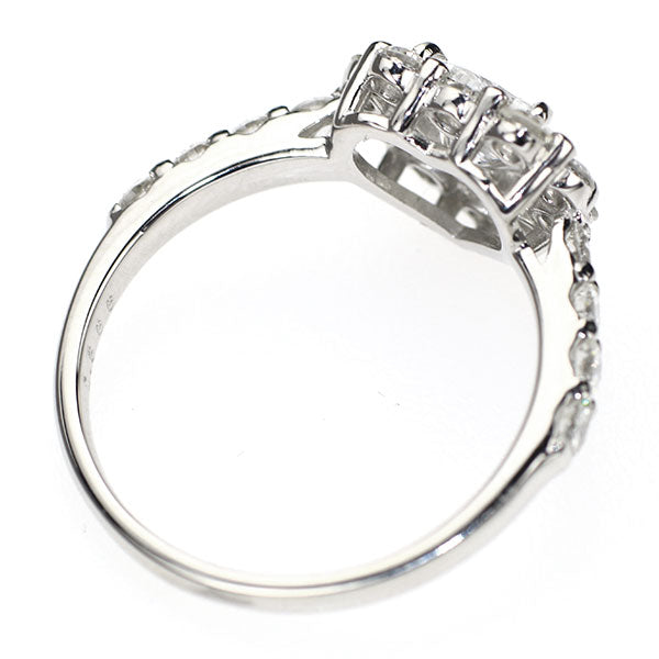 新品 Pt950 ハートシェイプ ダイヤモンド リング 0.666ct E SI1 D0.82ct 【エスコレ】