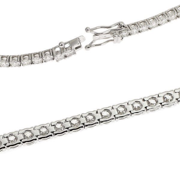 K18WG ダイヤモンド ブレスレット 5.50ct テニス