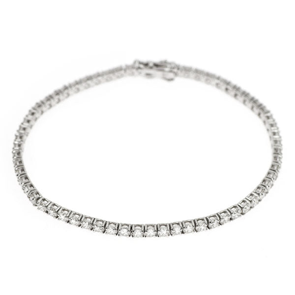 K18WG ダイヤモンド ブレスレット 5.50ct テニス