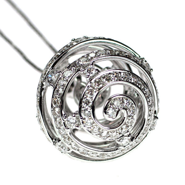 K18WG ダイヤモンド ペンダントネックレス 2.68ct