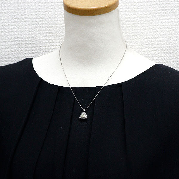 Pt ダイヤモンド ペンダントネックレス 0.711ct VLY VS2 D0.55ct