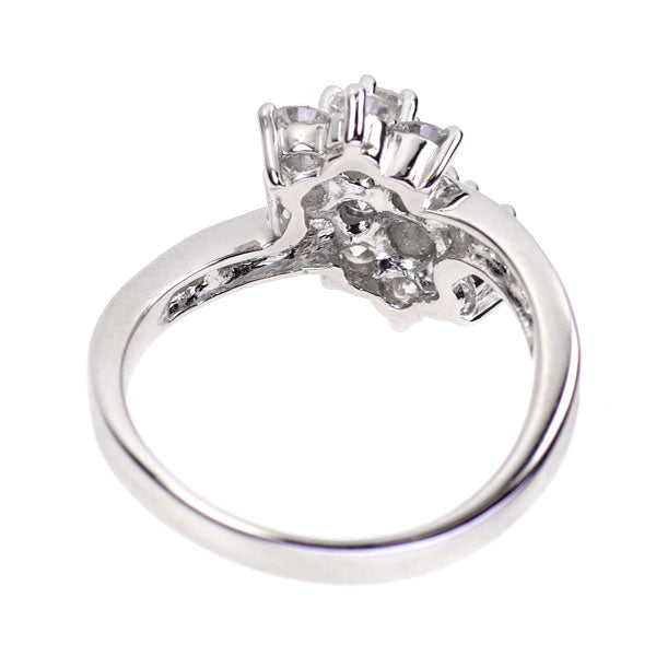 Pt900 ダイヤモンド リング 1.51ct フラワー