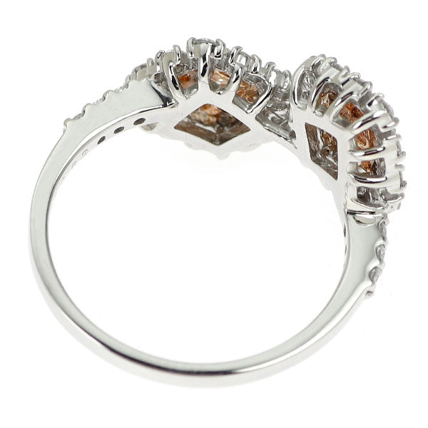 希少 Pt950/ K18PG 天然ピンクダイヤモンド リング 0.153ct FLPP SI2 D0.52ct