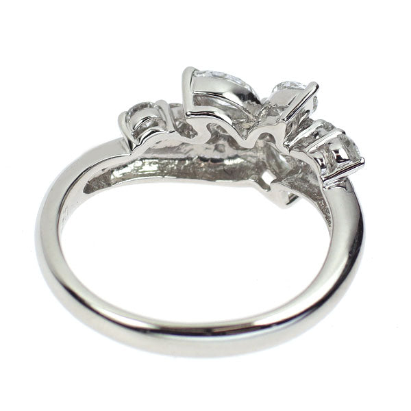 Pt900 ダイヤモンド リング 0.44ct D0.30ct