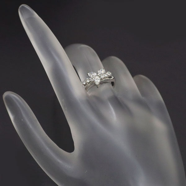 Pt900 ダイヤモンド リング 0.44ct D0.30ct