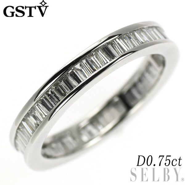 GSTV Pt950 ダイヤモンド リング 0.75ct フルエタニティ