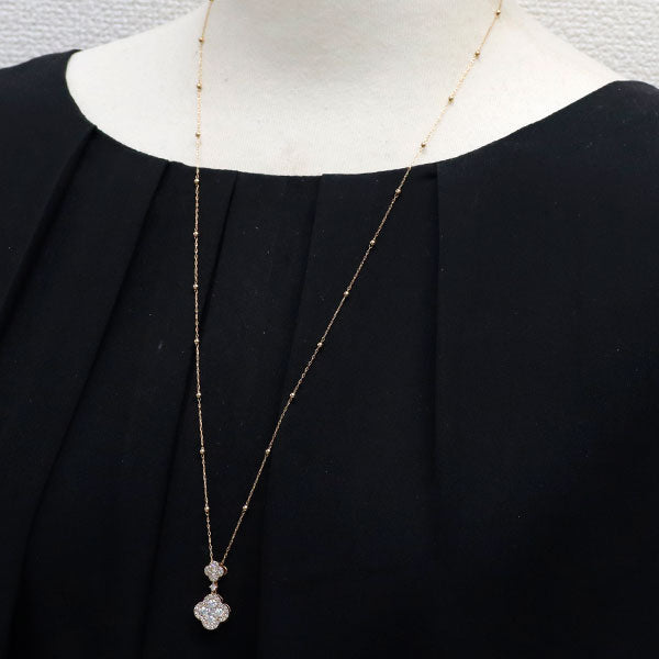 K18PG ダイヤモンド ペンダントネックレス 0.89ct