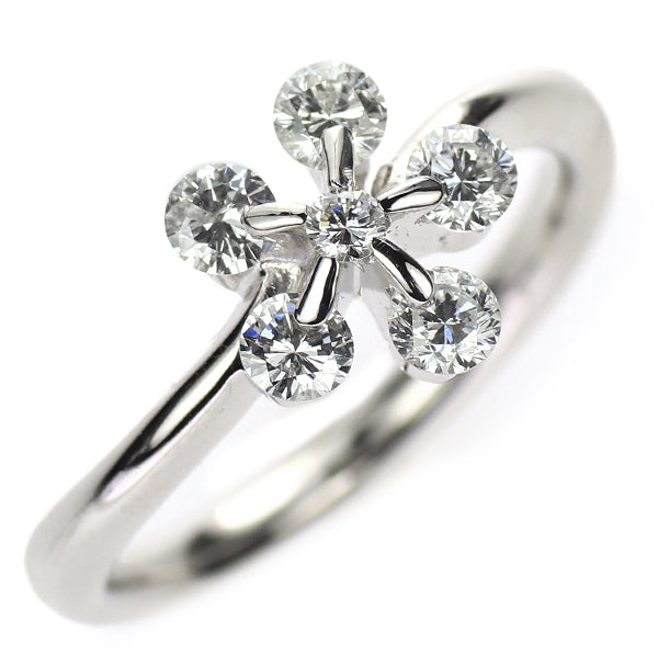 Pt900 ダイヤモンド リング 0.51ct フラワー