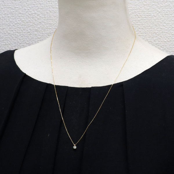 アガット/agete K18YG ダイヤモンド ペンダントネックレス 0.20ct
