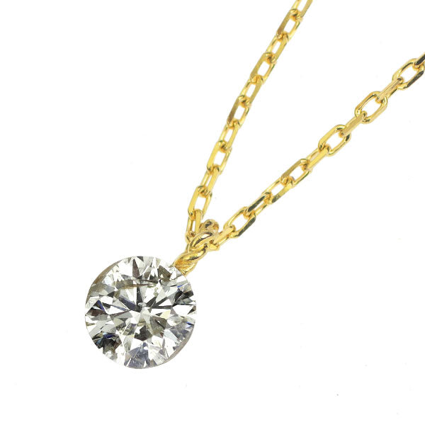 agete　K18 YG　ダイヤモンド　シークレット セッティング　ネックレス アガット/agete K18YG ダイヤモンド ペンダントネックレス 0.20ct