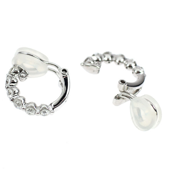 K18WG ダイヤモンド イヤリング 1.00ct