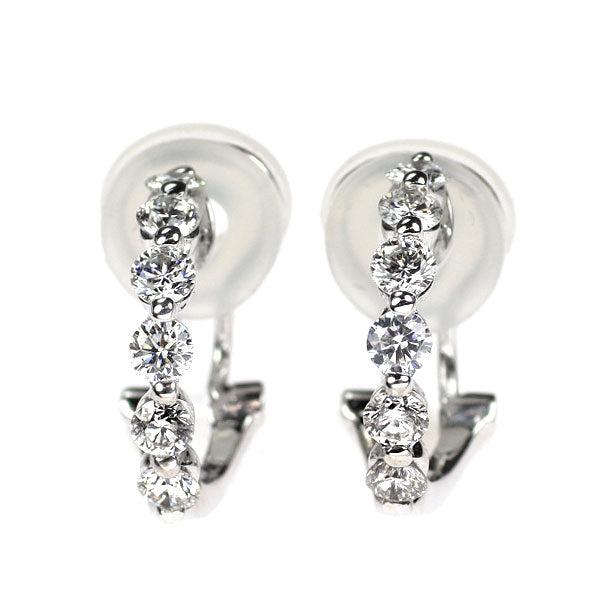 K18WG ダイヤモンド イヤリング 1.00ct