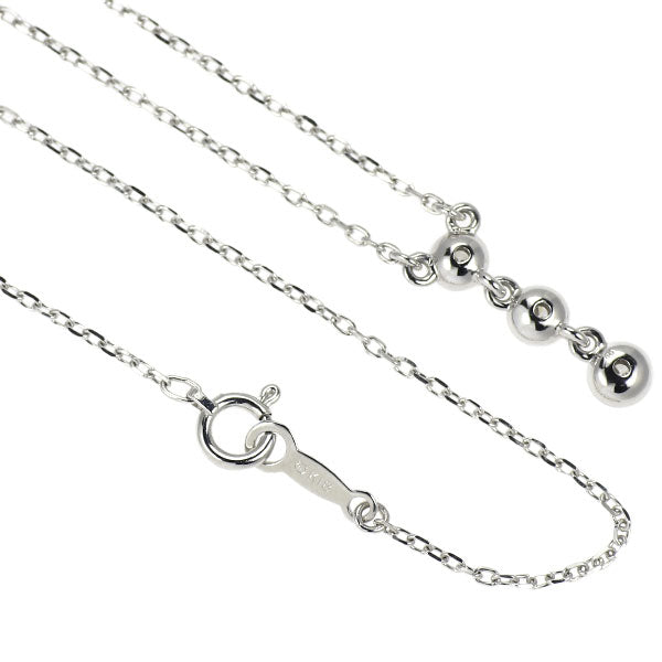 ミキモト K18WG ダイヤモンド ペンダントネックレス 0.13ct