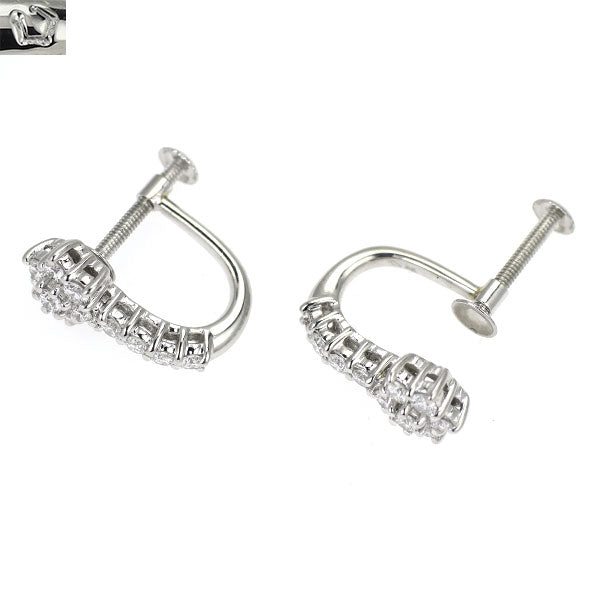 星の砂 Pt900 ダイヤモンド イヤリング 0.64ct