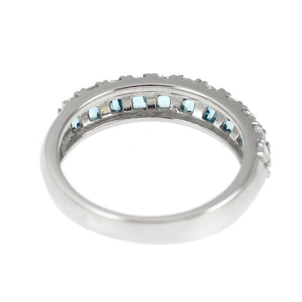 Pt950 ローズカット トリートブルー ダイヤモンド リング 0.32ct D0.32ct