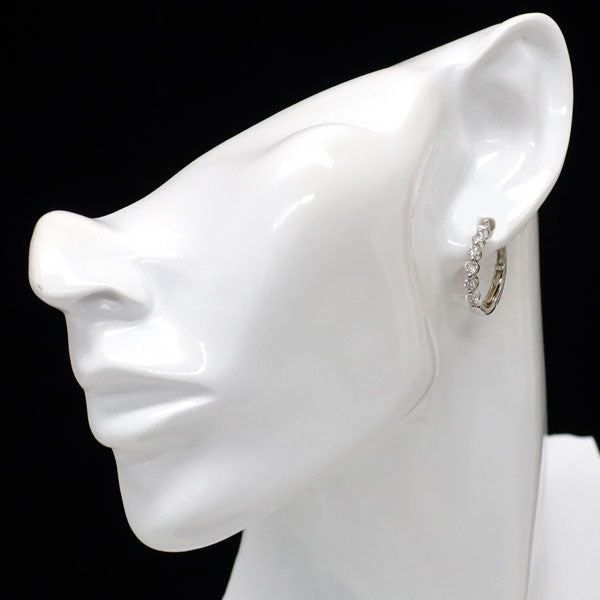 Pt900 ダイヤモンド フープ ピアス 1.06ct