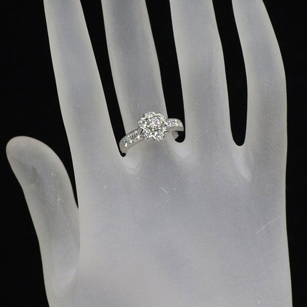 Pt900 ダイヤモンド リング 1.008ct フラワー