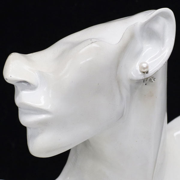 田崎真珠 K14WG アコヤ 真珠 イヤリング 径約7.3mm — セルビー  