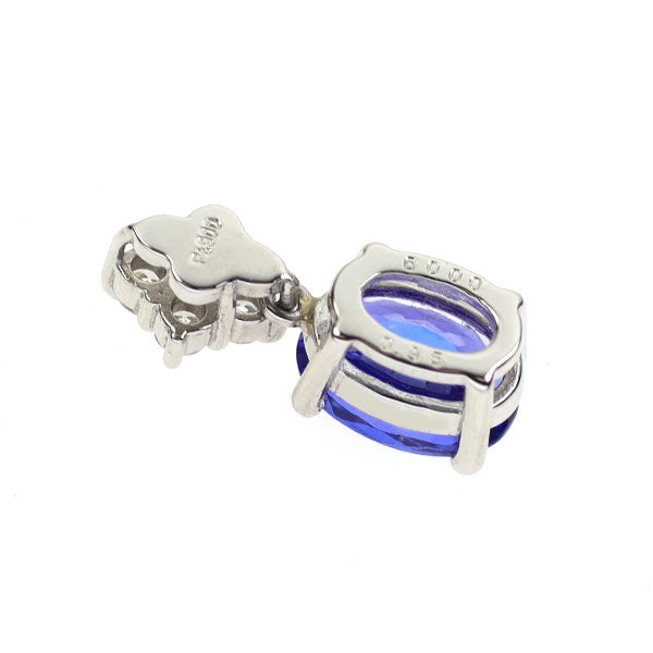 Pt900 タンザナイト ダイヤモンド ペンダントトップ 0.95ct D0.09ct