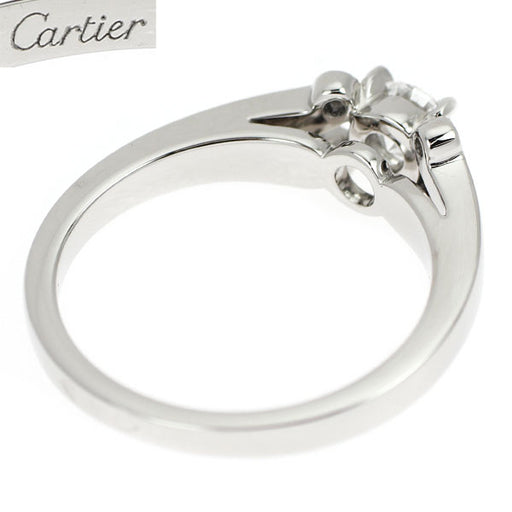 カルティエ Pt950 ダイヤモンド リング 0.24ct E VVS2
