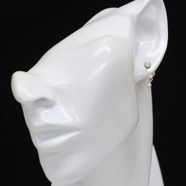 Pt900 ダイヤモンド ピアス 0.65ct 2WAY ジャケットピアス