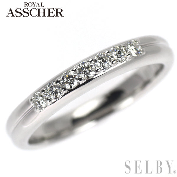 ASSCHER Pt950 ダイヤモンドリング ロイヤルアッシャー Pt950 ダイヤモンド リング — セルビーオンライン