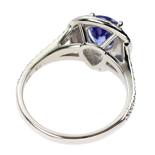 Pt900 タンザナイト ダイヤモンド リング 1.28ct D0.36ct