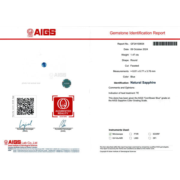 Pt900 コーンフラワーブルー サファイア ダイヤモンド リング 1.47ct D0.63ct