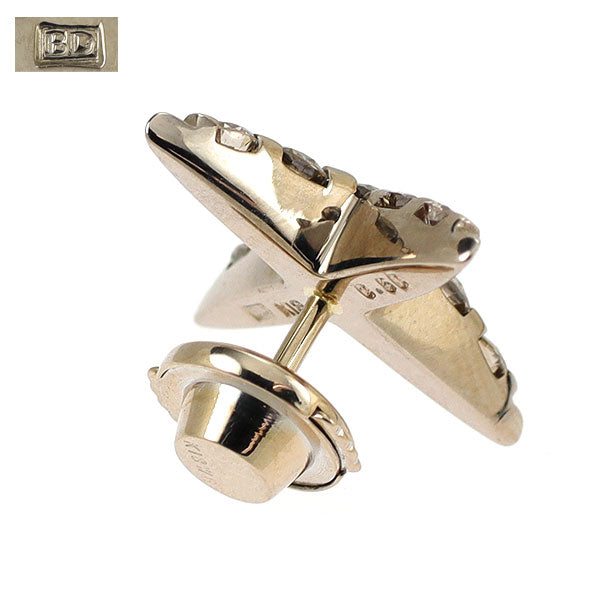 カシケイ/Kashikey K18BG ダイヤモンド ブローチ 0.50ct ネイキッド