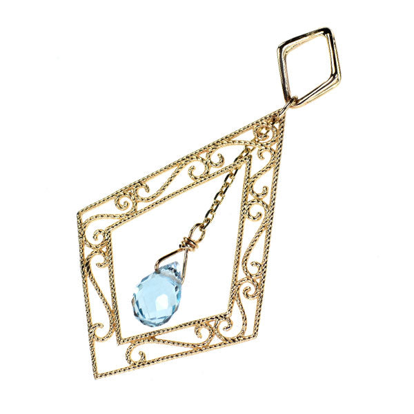 フェスタリア ビジュソフィア K10PG ブルートパーズ ペンダントトップ