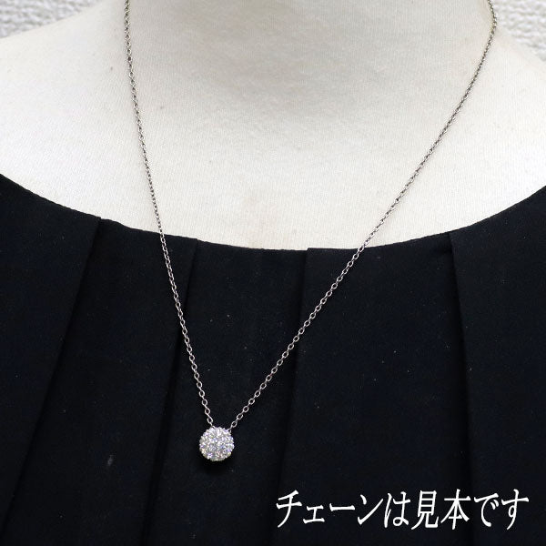 K18WG ダイヤモンド ペンダントトップ 0.50ct