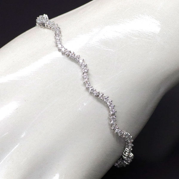 K18WG ダイヤモンド ブレスレット 2.241ct