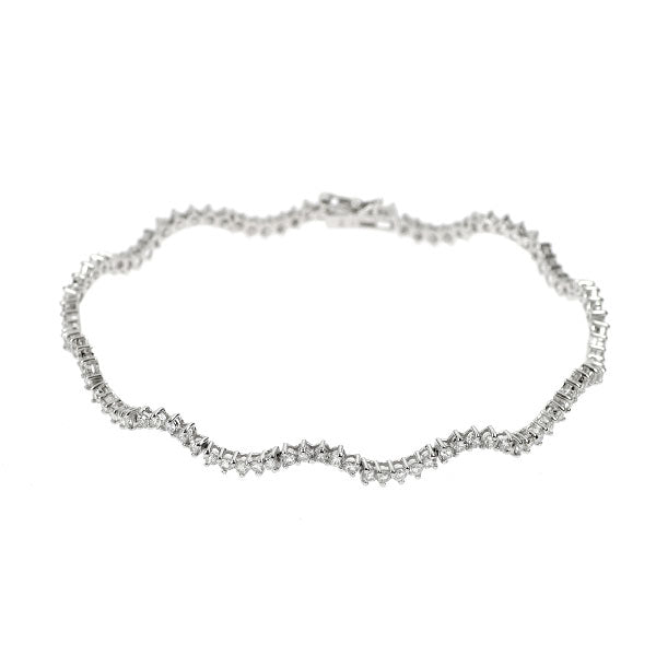 K18WG ダイヤモンド ブレスレット 2.241ct