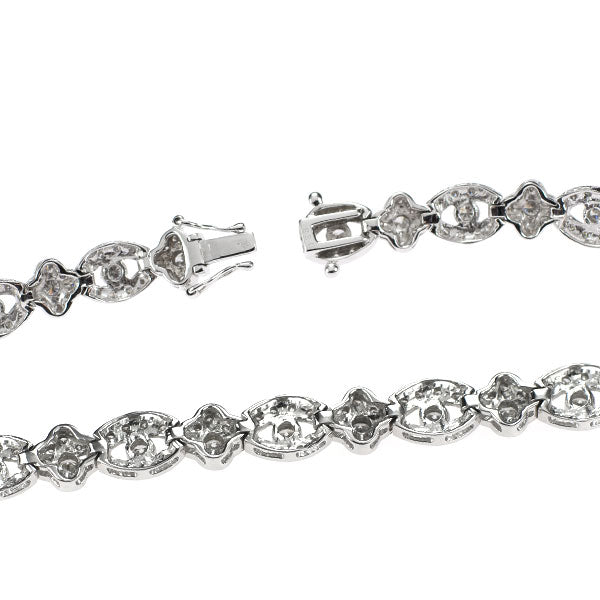 K18WG ダイヤモンド ブレスレット 2.80ct アンティークレース