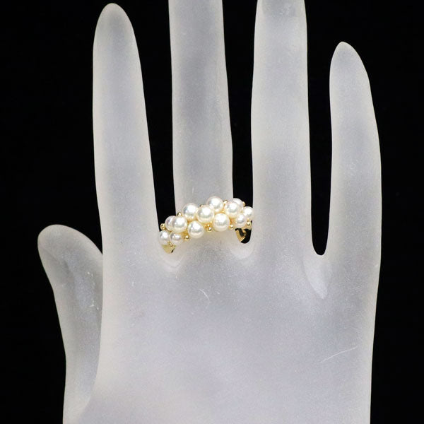 ミキモト K18YG アコヤベビー 真珠/パール リング 径約3.3-4.0mm