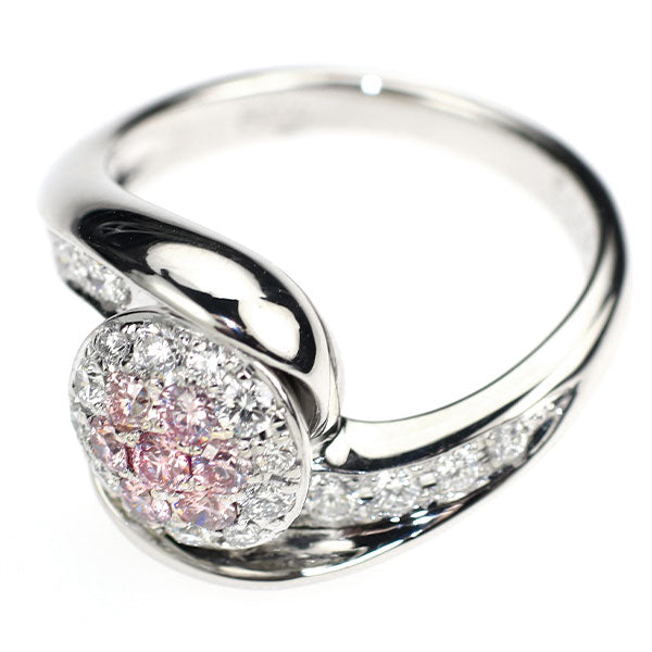 天然ピンクダイヤ0.48ct パヴェリング　Pt900 プラチナリング　指輪 天然ピンクダイヤ0.48ct パヴェリング Pt900 プラチナリング 指輪 天然