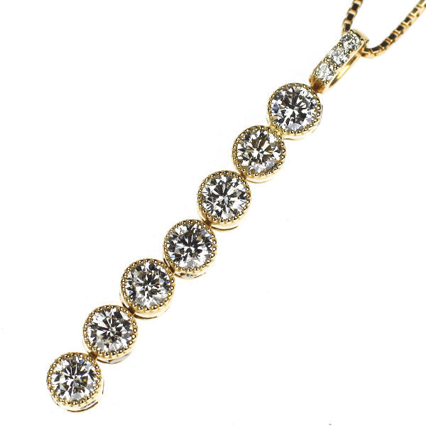K18YG ダイヤモンド ペンダントネックレス 1.00ct